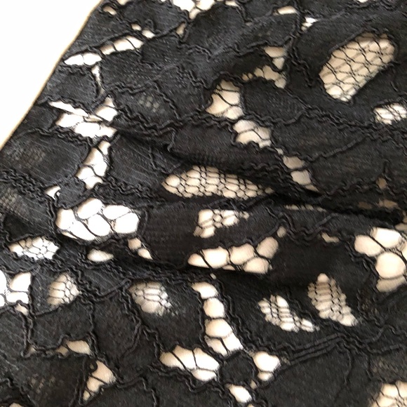 RRP€360 Malene Birger Crêpe Skirt Dress Size 36/S. Two Tone Contrast Lace; New - Picture 4 of 6